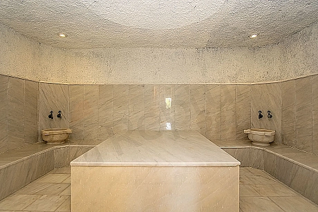 Spa area detail in a luxury mansion.