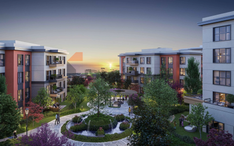 A large-scale residential complex in a promising area of Istanbul next to an operating metro station.