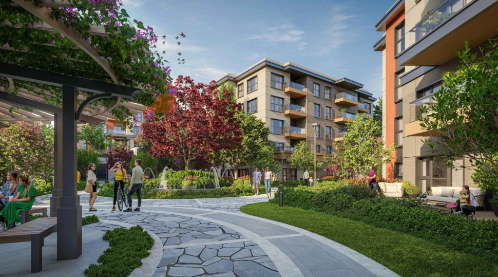 A large-scale residential complex in a promising area of Istanbul next to an operating metro station.