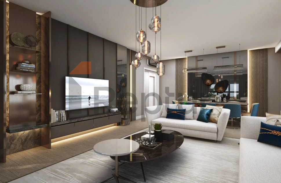 A large-scale residential complex in a promising area of Istanbul next to an operating metro station.