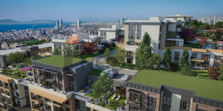 A large-scale residential complex in a promising area of Istanbul next to an operating metro station.