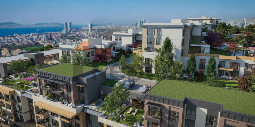 A large-scale residential complex in a promising area of Istanbul next to an operating metro station.