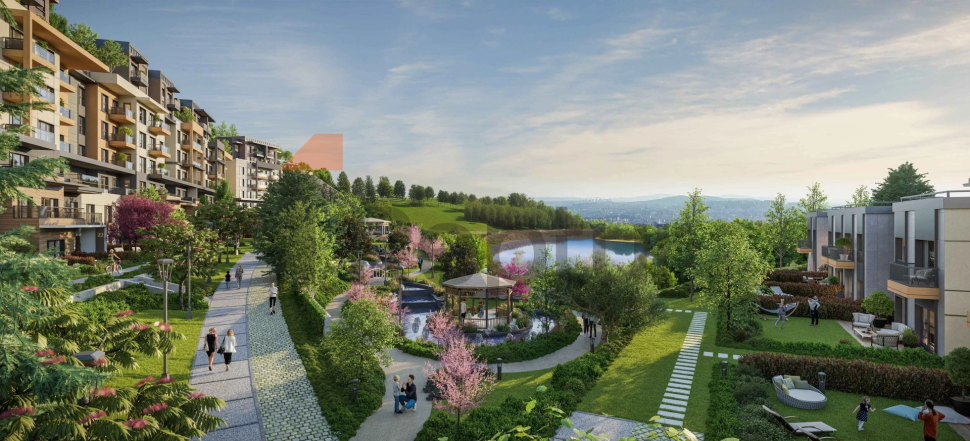 A large-scale residential complex in a promising area of Istanbul next to an operating metro station.