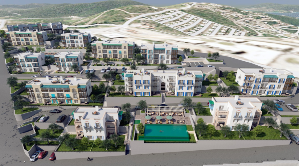 For sale from the owner, a finished residence with a panoramic view of the sea