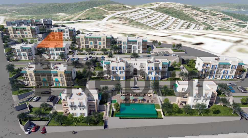 For sale from the owner, a finished residence with a panoramic view of the sea