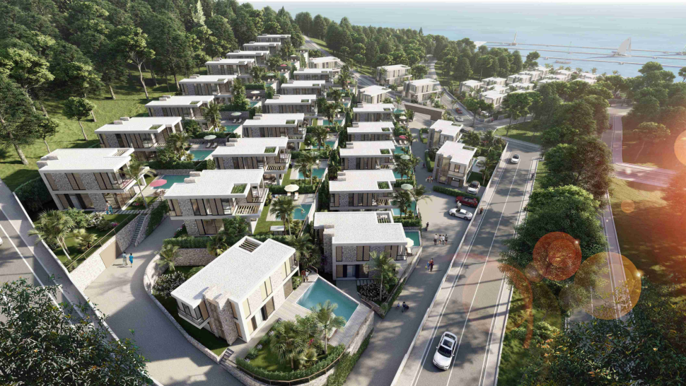 Attractive seafront villas in Bodrum