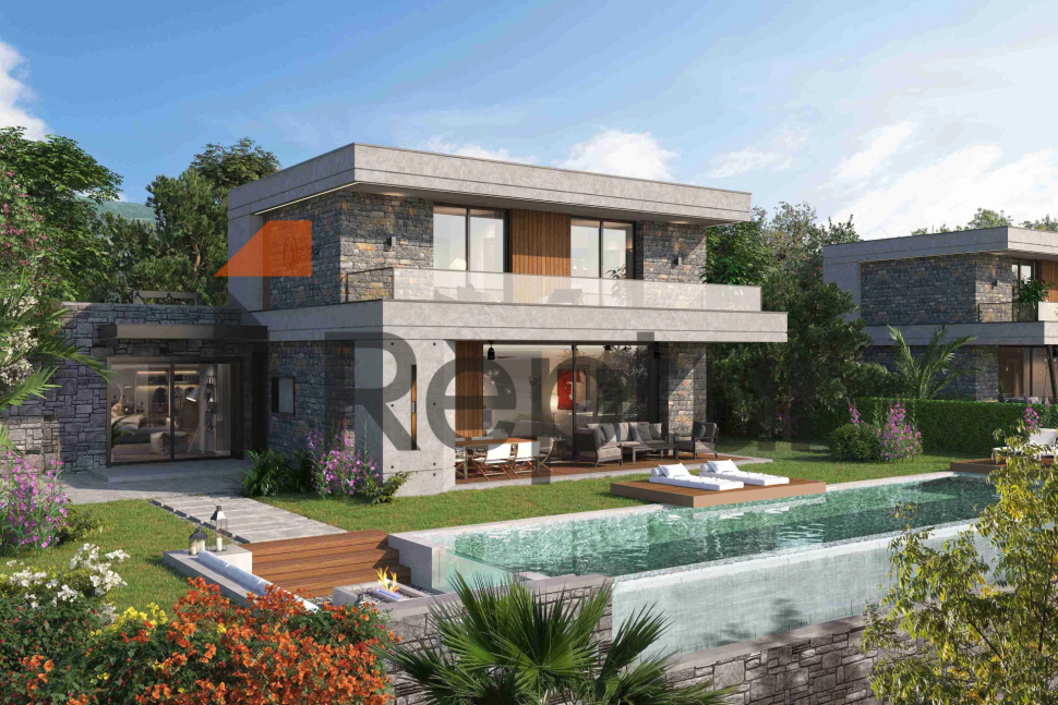 Villa project with private pool and view of the Aegean Sea from the agency Reptur