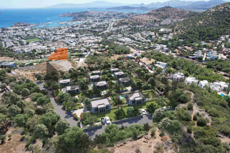 Villa project with private pool and view of the Aegean Sea from the agency Reptur