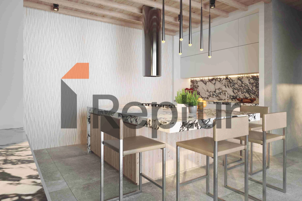 Villa project with private pool and view of the Aegean Sea from the agency Reptur