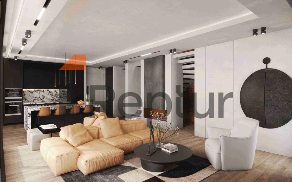 Villa project with private pool and view of the Aegean Sea from the agency Reptur