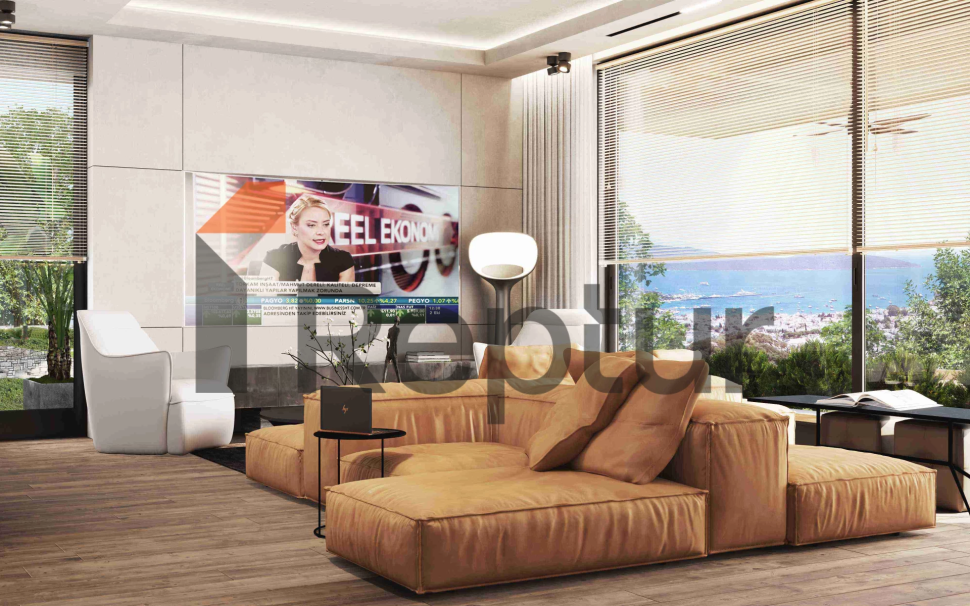 Villa project with private pool and view of the Aegean Sea from the agency Reptur