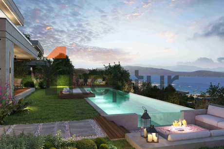 Villa project with private pool and view of the Aegean Sea from the agency Reptur
