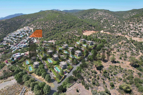 Villa project with private pool and view of the Aegean Sea from the agency Reptur