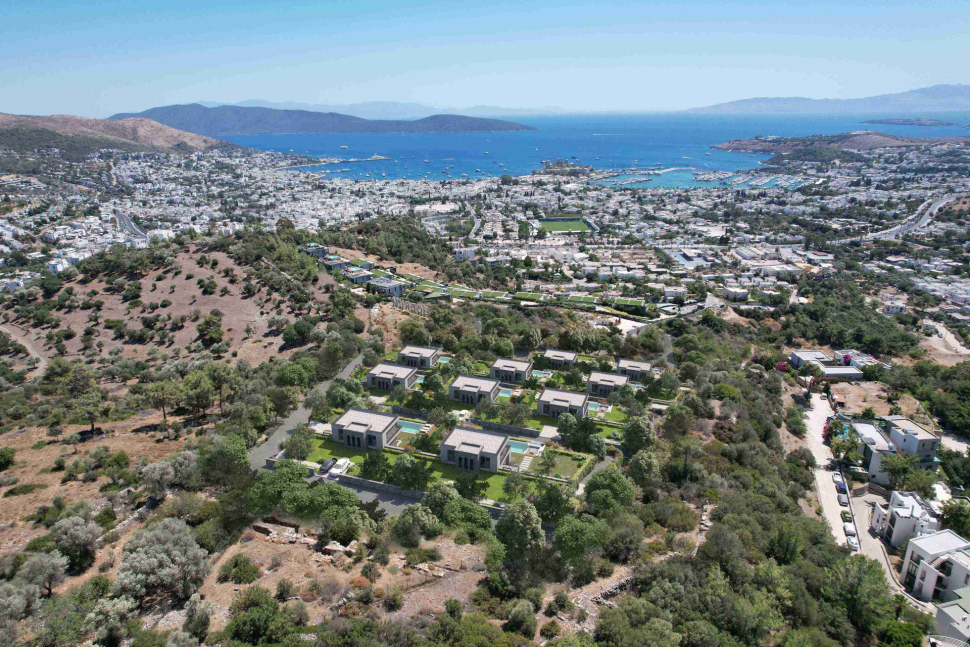 Villa project with private pool and view of the Aegean Sea from the agency Reptur