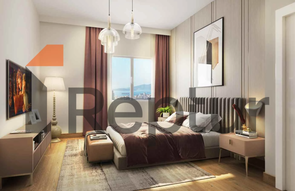 Family concept project in the center of a green area