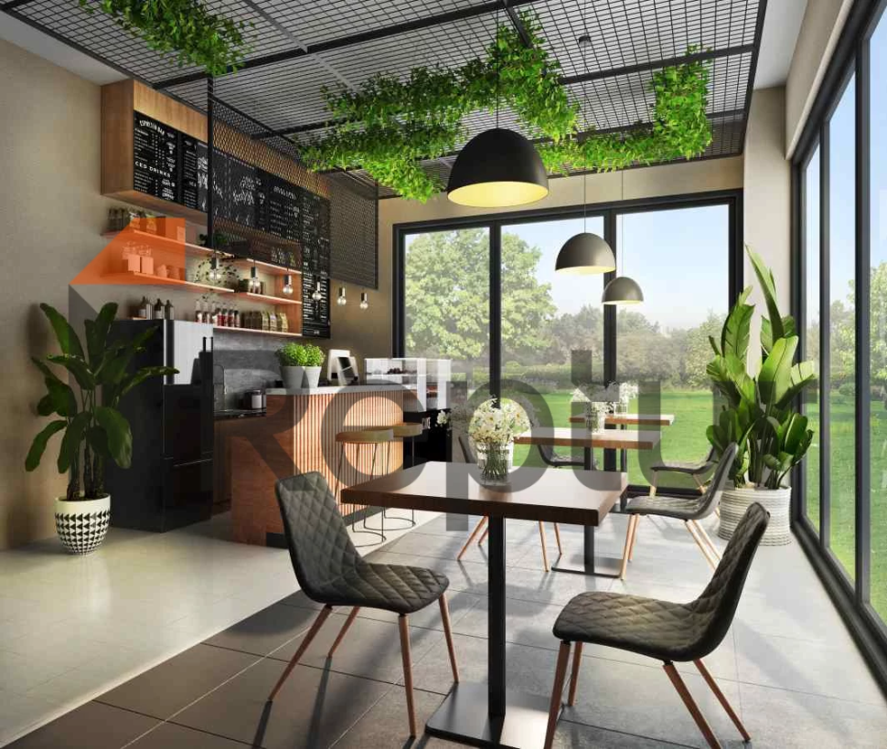 Family concept project in the center of a green area