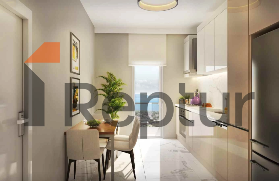 Family concept project in the center of a green area