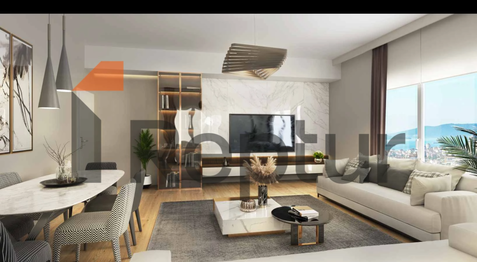 Family concept project in the center of a green area