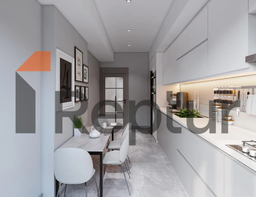 Comfortable residential complex ready for occupancy with a view of the lake