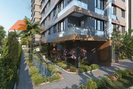 Comfortable residential complex ready for occupancy with a view of the lake