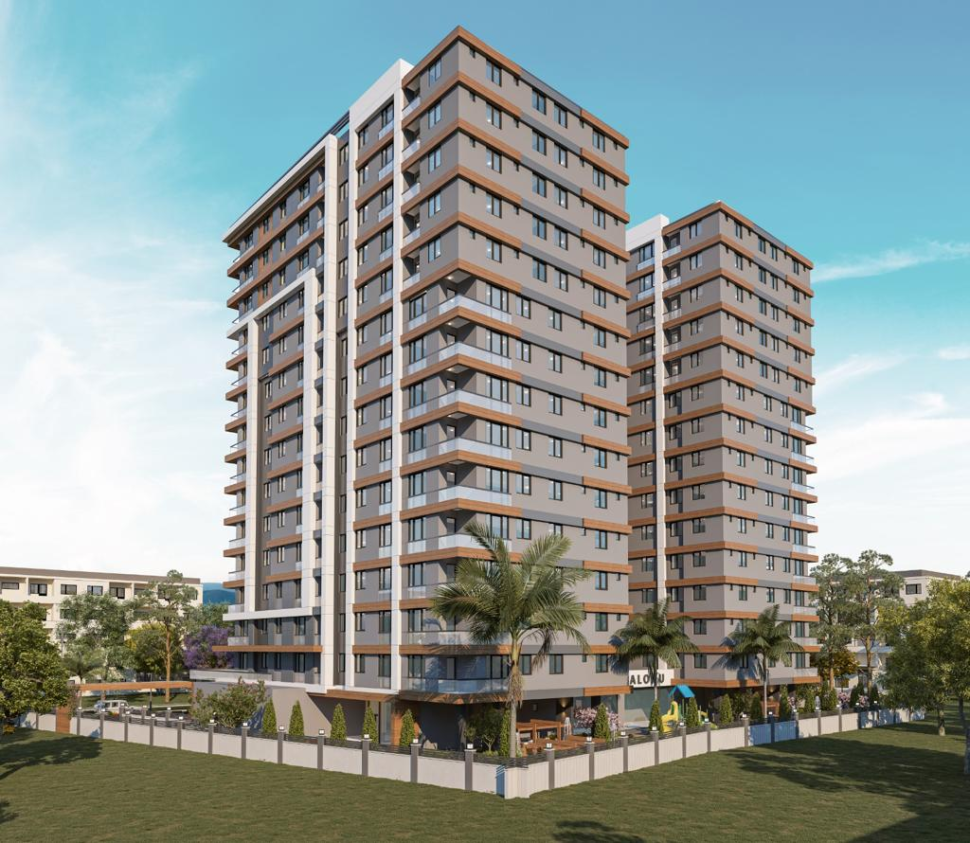 Comfortable residential complex ready for occupancy with a view of the lake