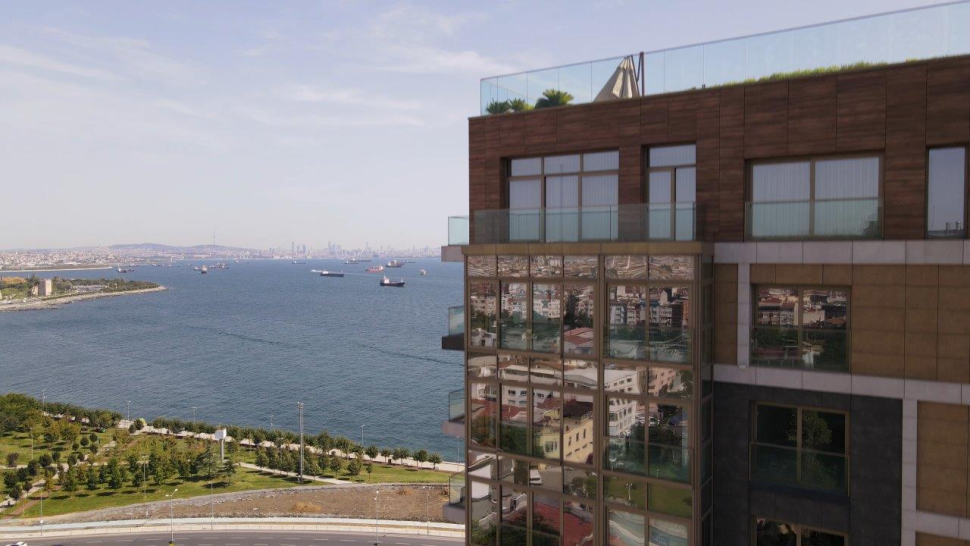 Residential complex with innovative design on the coast of the Sea of Marmara