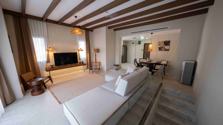 For rent Duplex Apartment Layout 2+1, with 2 Bathrooms, Balcony and Terrace with Access to the Pool