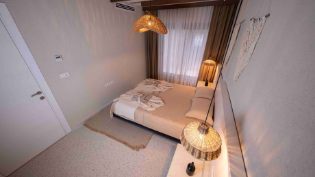 For rent Duplex Apartment Layout 2+1, with 2 Bathrooms, Balcony and Terrace with Access to the Pool