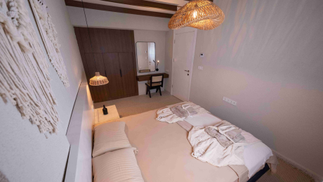 For rent Duplex Apartment Layout 2+1, with 2 Bathrooms, Balcony and Terrace with Access to the Pool