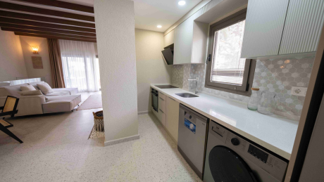 For rent Duplex Apartment Layout 2+1, with 2 Bathrooms, Balcony and Terrace with Access to the Pool