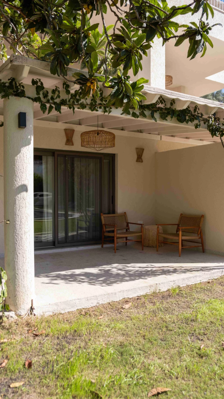 For rent Duplex Apartment Layout 2+1, with 2 Bathrooms, Balcony and Terrace with Access to the Pool