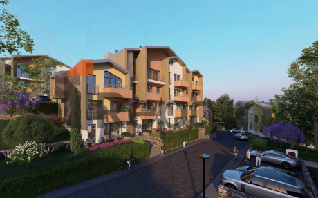 Residence under construction with rich infrastructure in Kusadasi