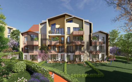 Residence under construction with rich infrastructure in Kusadasi