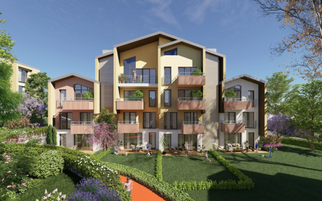 Residence under construction with rich infrastructure in Kusadasi