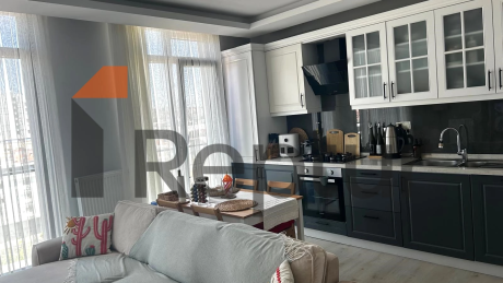 Modern design 1+1 apartment with large windows in the central area of Istanbul for sale