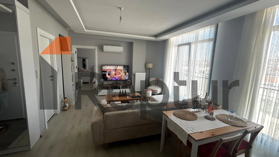 Modern design 1+1 apartment with large windows in the central area of Istanbul for sale