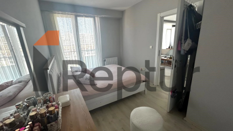 Modern design 1+1 apartment with large windows in the central area of Istanbul for sale