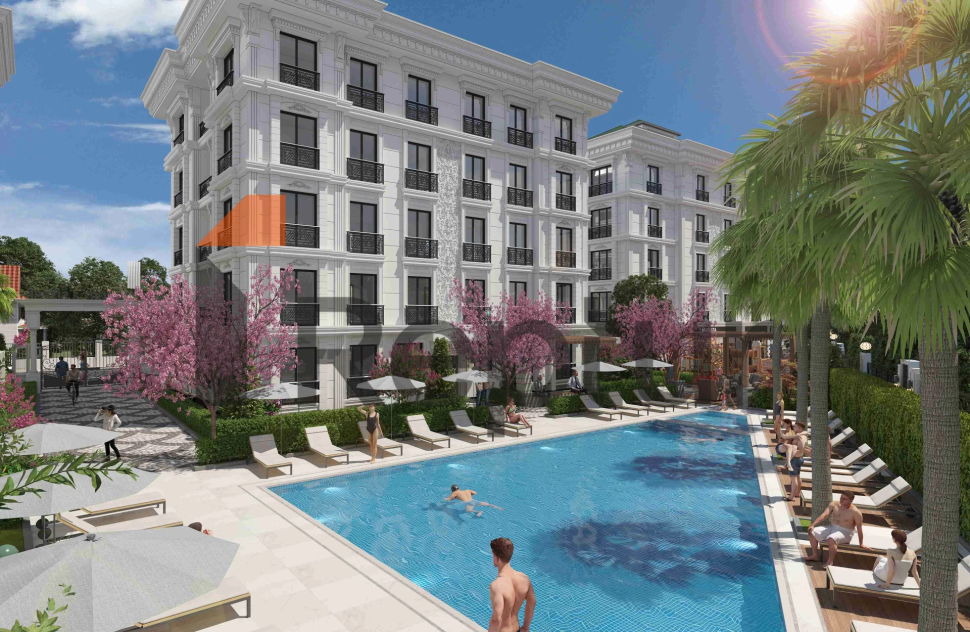 Comfortable family project along the embankment