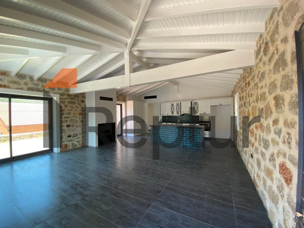 Cottage in a modern interior made of natural stone in Bodrum