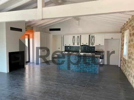 Cottage in a modern interior made of natural stone in Bodrum