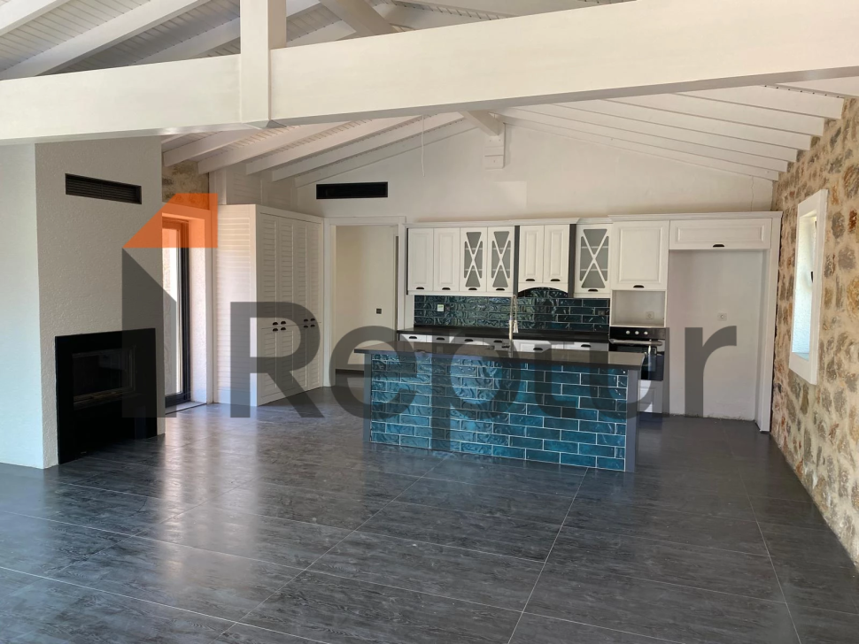 Cottage in a modern interior made of natural stone in Bodrum