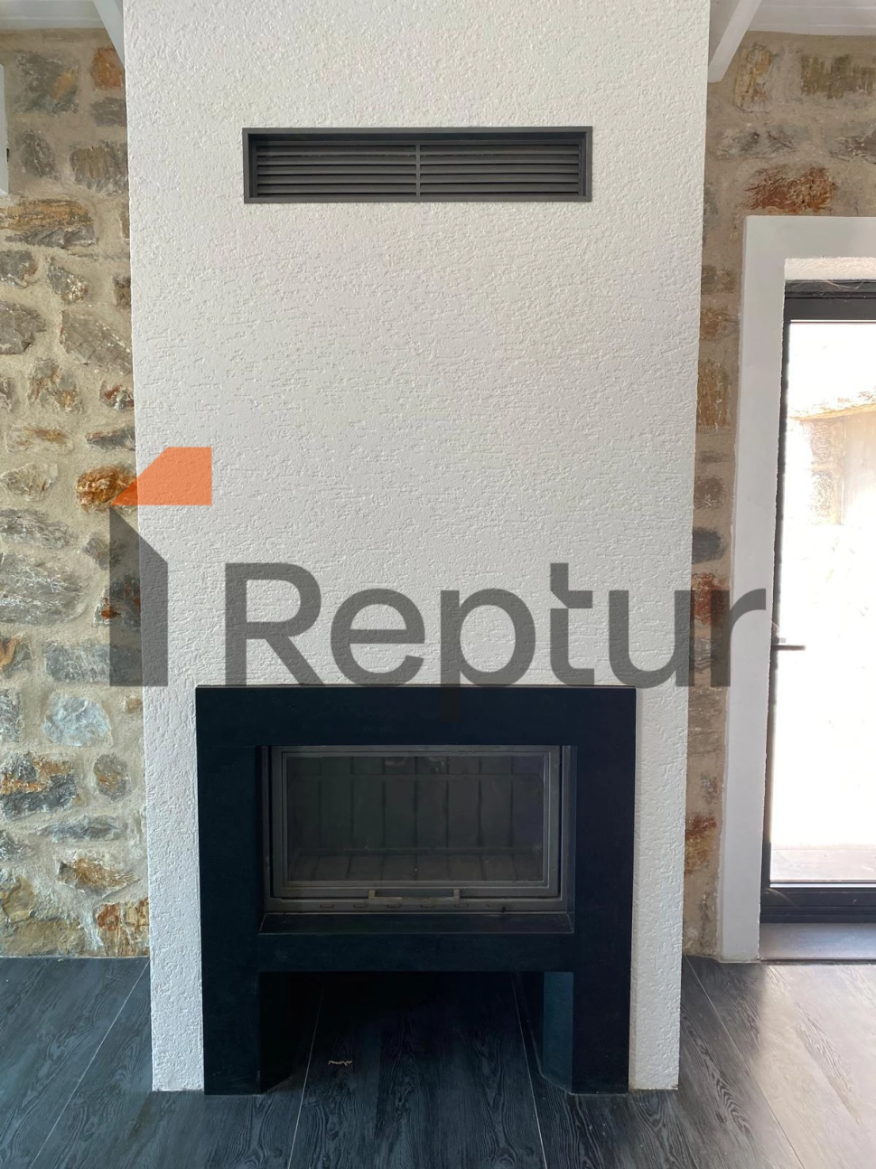 Cottage in a modern interior made of natural stone in Bodrum