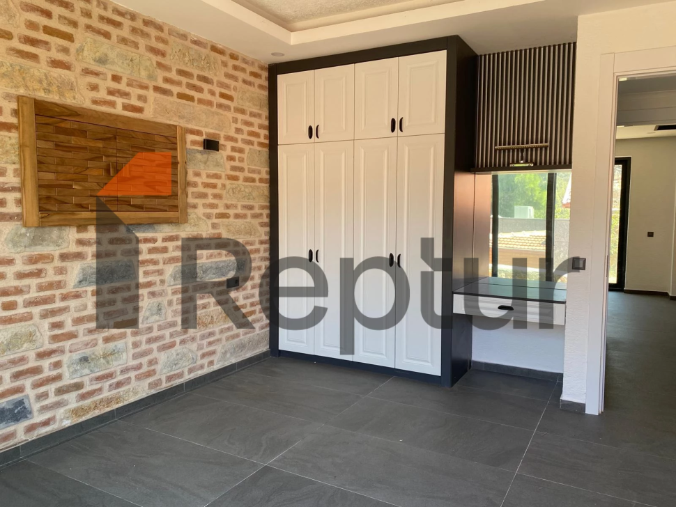 Cottage in a modern interior made of natural stone in Bodrum