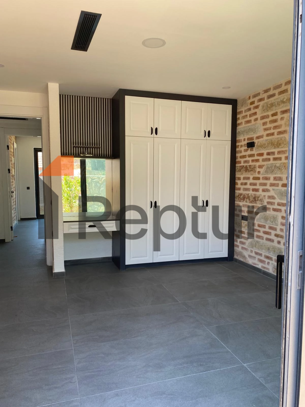 Cottage in a modern interior made of natural stone in Bodrum