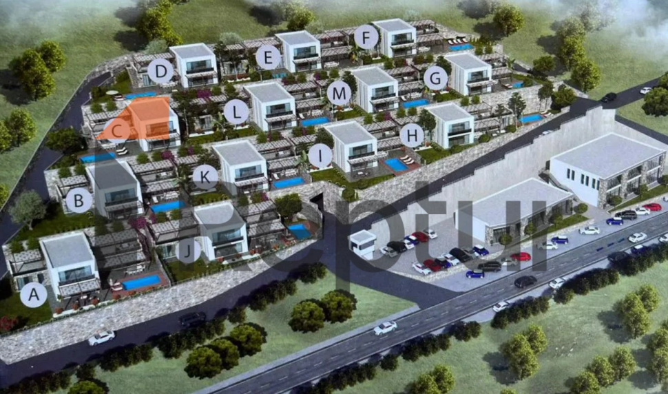 For sale 3+1 villa in premium segment from developer in Yalikavak area