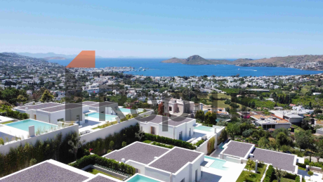 Modern villas with contemporary design overlooking the marina in Yalikavak