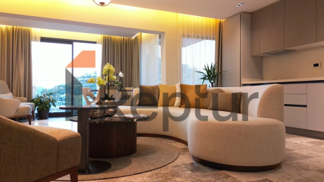 Luxury residences on the first coastline.