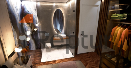 Villas in the picturesque area of Buazici, surrounded by dense greenery with a view of Lake Tuzla.