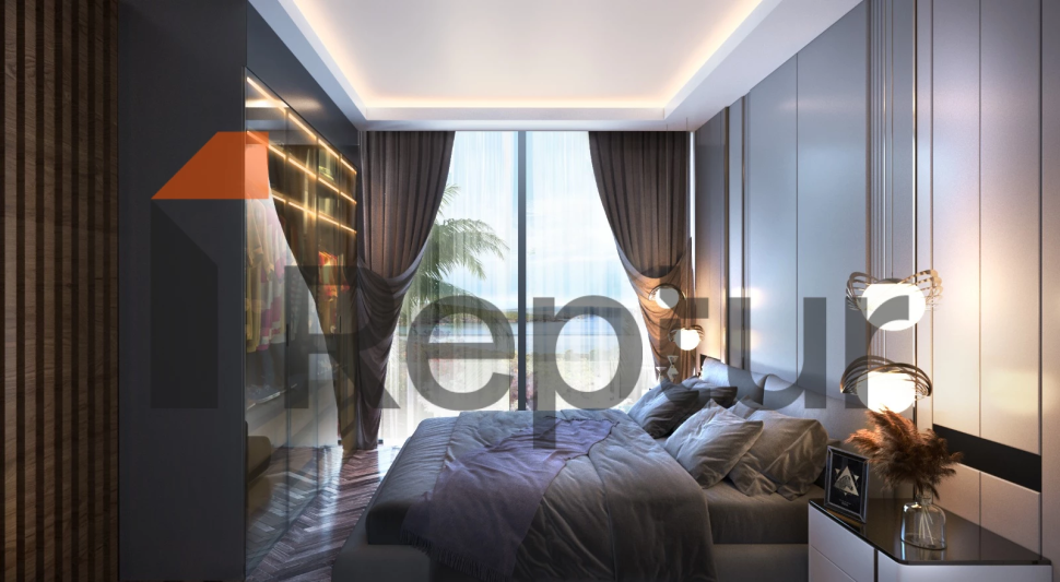 Villas in the picturesque area of Buazici, surrounded by dense greenery with a view of Lake Tuzla.