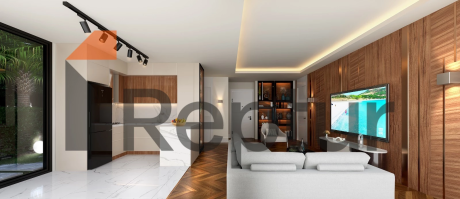 Villas in the picturesque area of Buazici, surrounded by dense greenery with a view of Lake Tuzla.